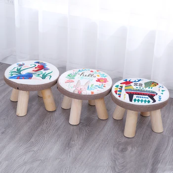 Malé stolice módy domácich handričkou umenie malých gauč stolice obývacej izbe čaj stôl krátke kreatívne malé lavicu, stoličku pre deti
