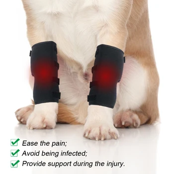 Pet nohu koleno podložky na obnovenie artritída anti-lízanie rany pomocné nohu nástroje S/M/L/XL Nohu Rovnátka pes príslušenstvo