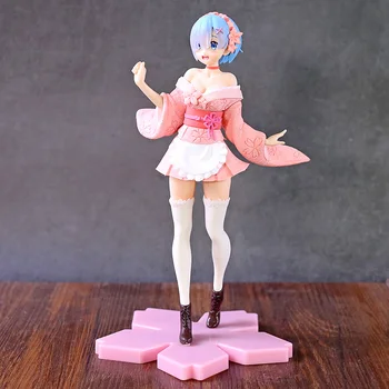 Re:Nula Kara Hajimeru Isekai Seikatsu Rem Sakura Obrázok PVC Obrázok Modelu Hračka Bábika