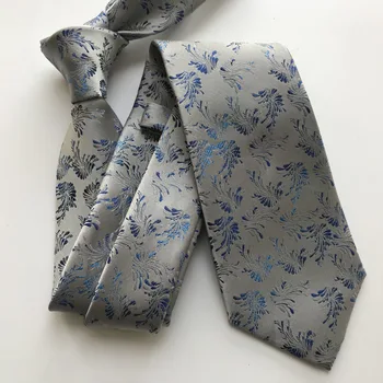 Luxusné Formálne Kravatu 8cm Klasické Paisley Kravata s Výšivky Kvetinový Vzor