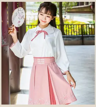 2020 Populárnej Čínskej Dávnych Tradičné Hanfu Ženy Fusion Moderné Hanbok Top A Sukňu Party Šaty Cosplay