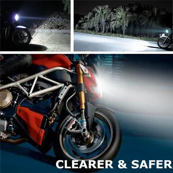 H4 Motocykel 3030 LED Hi-Lo Lúča Svetlometu Vedúci Svetlo Žiarovka 6500K 12-24v Motorke Elektrické Autá Svetlomet 800LM H4 6500K