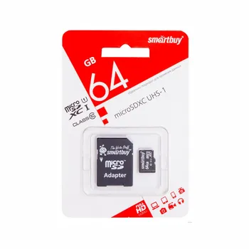 Pamäťovú kartu 64GB microSDXC Class10 SmartBuy