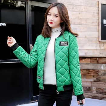 JFUNCY Zimné Svetlo Bunda pre Ženy kórejský Žena Parkas Žena Tenké Bundy Kabáty Plus Veľkosť dámske Sako Bavlna Outwear
