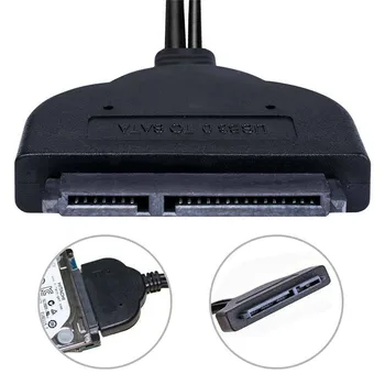 Pevný Disk Converter Adaptér Kábel pre 2.5 Palcový HDD SATA SSD Pevný Disk Krytu 7+15 pin 5 gb / SATA na USB 3.0 Adapter