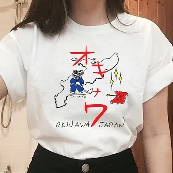 Kuakuayu HJN Unisex Kill Bill Okinawa T-Shirt 90. rokov Módne Quentin Tarantino Film Tee Tričko Japonský Štýl Kawaii Grunge Top