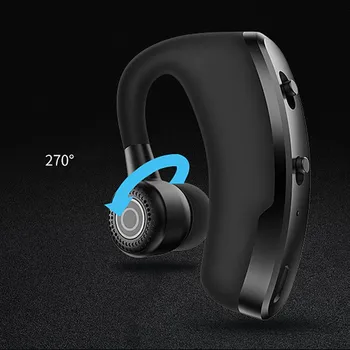 Bluetooth headset S Mikrofónom V9 Business Bluetooth Handsfree Slúchadlá Športové Nepremokavé bezdrôtové Slúchadlá na Zníženie Hluku