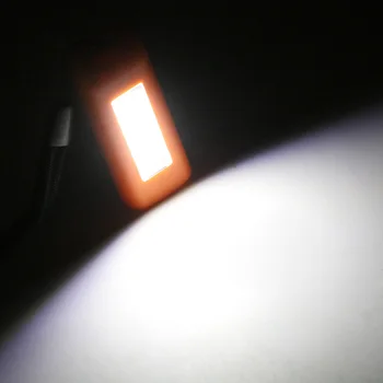 3 režim LED svetlo keychain nabíjateľná mini núdzové svetlo Stan žiarovka prenosné baterka-JA55