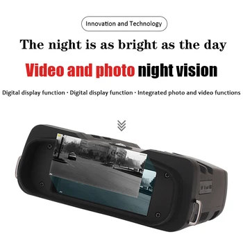 WG500B 1080P HD Nočný pozorovací Ďalekohľad Optické Sklo 10.8X31 Zoom Digitálne Nočné Videnie Binokulárne Poľovnícky Ďalekohľad Noc