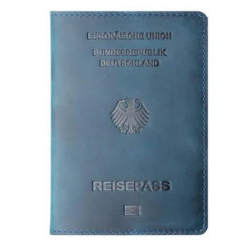 Deutschland pravej Kože Nemecko Pas Kryt Kreditnej Karty IDENTIFIKÁCIA Držiteľa Mužov Pas Prípade Cestovné Unisex Cestovné Peňaženky Prípade