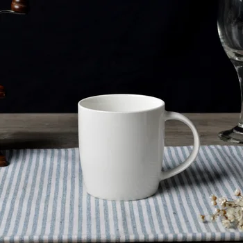 Dhl zadarmo doprava porcelánu plain white poháre drinkware keramické pevné biela káva hrnčeky a šálky 48pcs veľkoobchod