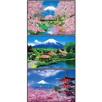 Výšivky Počíta Cross Stitch Súpravy na Vyšívanie - Remeslá 14 ct Farba DIY Aida Umenie Ručné Decor - Mount Fuji Zber