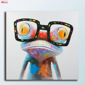 Móda Úžasné-Gecko živočíšneho Oleja Maľby Nástenné Art Obraz Paiting Plátno Farby Domova HD Tlač Maľovanie na Stenu Umenie Obrázok