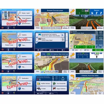 GPS príslušenstvo 32G gps mapy sd kartu 2020 najnovšie Mapy pre WinCE auta gps navigácie mapa Európa/Rusko/USA/CA/AU/Izrael Auta gps mapy