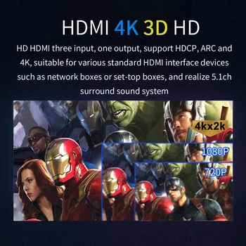 HD815BT HDMI 5.1 Audio Converter Dekodér DAC DTS, AC3, FLAC, APE 4K*2K HDMI na HDMI Converter Extractor Splitter Digital SPDIF ARC