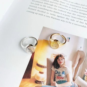S'STEEL Slnečnice Zlatý Prsteň 925 Sterling Silver Krúžky Pre Ženy Anillos Plata Para Mujer Vintage Ringen Minimalistický Jemné Šperky