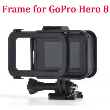 Rám Mount pre GoPro Hero 8 Čierny Ochranný obal pre Go Pro HERO8 Akčné Kamery Príslušenstvo Prípade