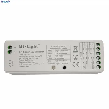 MiBoxer 2.4 G bezdrôtový 8 Pásma RF stmievač FUT089 diaľkové B8 Dotykový Panel na Stenu rgbww LS2 5 v 1 led ovládač pre RGB+CCT