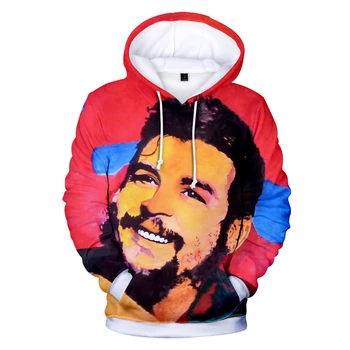 Che Guevara 3D Vytlačené 2018 Nové Módne Hoodies Ženy/Muži Dlhý Rukáv Bežné Kapucňou Mikiny Moderný Streetwear Hoodies