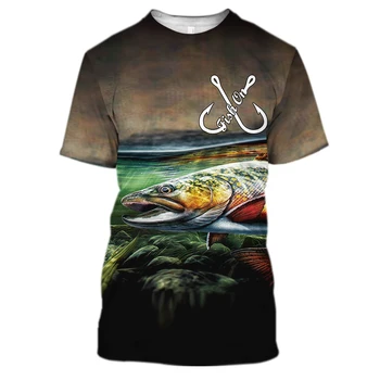 Láska Rybolov 3D celého Vytlačené mužov tričko Harajuku Módne tričko s Krátkym rukávom letné streetwear Unisex tričko Drop shipping