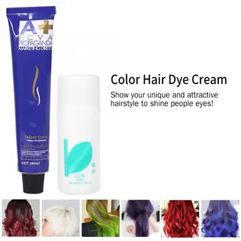 Farba vlasov Vosk 6 Farieb, 100 ml/Fľaša Natural Color Fashion Styling Vlasov Farbenie Krém S Dvojitým Kyslíka Mlieko Farbenie Vlasov