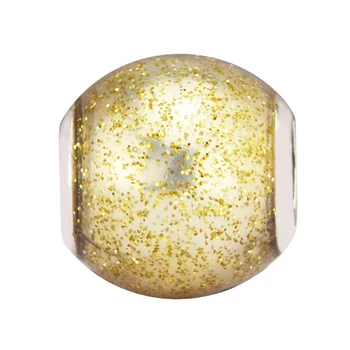 925 Sterling Silver Šperky Žltá, Zlatá Lesk Smalt Kúzlo Mid-Jeseň Nový Štýl DIY Šperky vhodné na Striebro Kúzlo Náramok