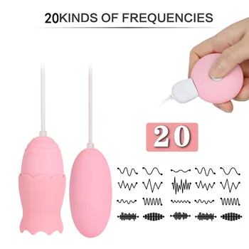 Jazyk Lízanie Vibrátor Pre Ženy Pošvy Vajce 20 Frekvencia Silná Stimulácia USB Nabíjateľné Klitorálny Sania sexuálnu Hračku pre Ženy
