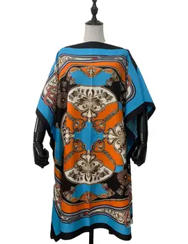 Dĺžka 100 Cm , Prsia 100 Cm Zdarma Veľkosť Nové Módne Európskej Vytlačené Afriky Tradičné strany Midi Šaty Kuvajt kaftan šaty