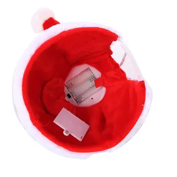 Elektrické Hudobné Bavlna Vianočné Hat Zdobia Batérie Krásne detské Elektrické Hračky, Vianočné Darčeky