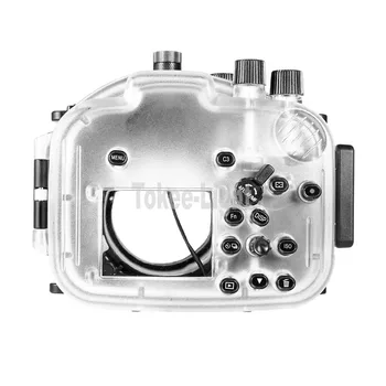40 metrov 130ft Podvodné Vodotesné púzdro Potápanie Fotoaparát Prípade Taška pre Sony A7 A7R II A7S Známka 2 28-70 mm Objektív Fotoaparátu