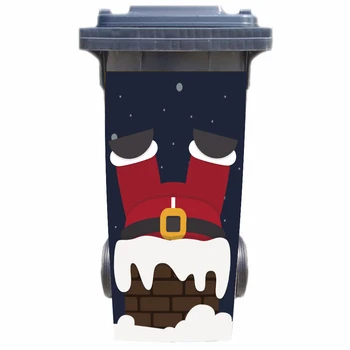 DIY Vianočné dekorácie na Santa do komína Nepremokavé Nálepky, Nálepky Odpadkového koša kôš sa môžu Vzťahovať nálepky 120liter 240liter