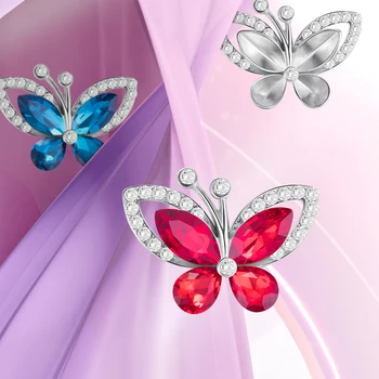 5 ks/veľa Motýľ Šperky Diy Príslušenstvo Flatback Modul Tlačidlo pre Odevné, Dekoratívne Kovové Drahokamu Tlačidlo pre Svadbu