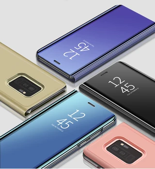 Funda Zrkadlo Flip puzdro pre Huawei Honor 10 Lite 8 S C X S8 X8 A8 C8 Honor10 Prípade P20 Lite Matný