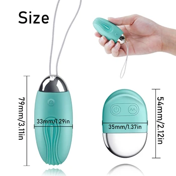 10 Vibračné Rýchlosti Skok Vajcia Stimulátor Klitorisu Vaginálne Masážne Loptu Bezdrôtové Diaľkové Ovládanie Masážneho Dospelých, Hračky pre Ženy