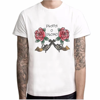 Pánske Pablo Escobar Narcos Design Print T shirt mužov 2019 Bežné Streetwear Tee Tričko, Unisex Oblečenie