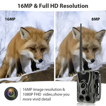 HC-801G 3G Wireless Lov Fotoaparát, 16 MP Foto 0.3 s Spúšť Čas 940 nm, Nočné videnie SMS/MMS/SMTP IP66 Pasce Wild Kamery