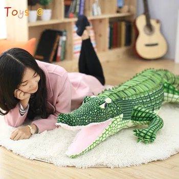 Veľké Simulácia Krokodíla Bábiky, Plyšové zvieratko v Reálnom Živote Alligator Plyšové Hračky Kawaii Ceative Vankúš pre Deti Darček