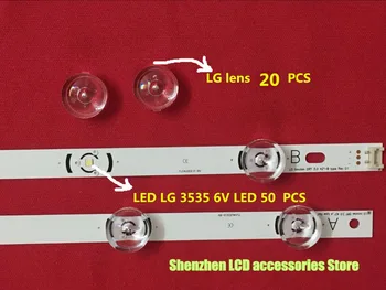 70piece/veľa NA opravu LG LED TV objektív DRT 3.0 32inch 42inch 47inch 55inch Lampa kryt =20PCS +LED LG 3535 6V 50PCS