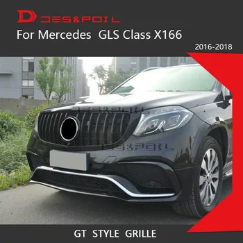 GLS GT Gril Vertikálne Štýl Pre Mercedes Benz GLS Triedy X166 SUV Auto Prednej Mriežky 2016-2018 GLS350 GLS400 GLS500 GLS63 AMG