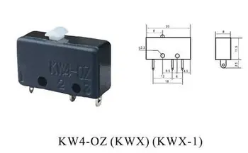 20pcs Micro Limitný Spínač 3A 125V AC KW4-OZ KWX KWX-1