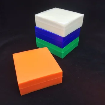 Prenosné Laboratórium ABS Plast mikroskopické preparáty Držiak Zasuňte Zásobník Úložný Box Prípade, Biela, Zelená, Oranžová, Modrá