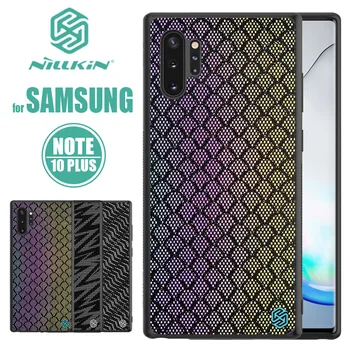 Pre Samsung Galaxy Note 10 Plus Prípade Nillkin Lesklé Módne Silikónové Mäkké Hrany Telefón puzdro pre Samsung Poznámku 10 Plus 5G Zadný Kryt