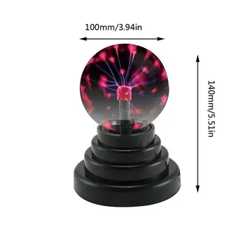USB Plasma Ball Elektrostatické Oblasti Svetlo Lampy Loptu Ploche Lightning Vianočný Večierok Citlivé na Dotyk Svetla