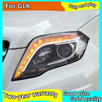 Nové predné Svetlá Auta Styling Pre Benz GLK-Class Svetlomety 2012-Dvojitý Lúč Objektív Projektora Xenon HID čelová Lampa Led DRL