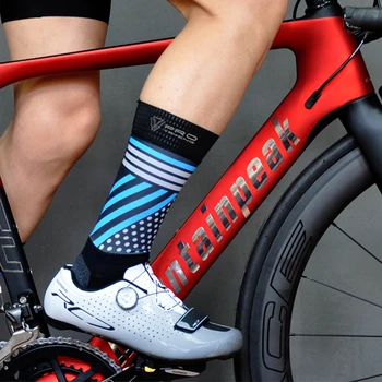 2020 Nové Bezšvíkové Proti Sklzu Cyklistické Ponožky Profesionálny Cyklistický Tím Aero Ponožky Outdoor Šport Cestných Bicyklov Kompresné Ponožky, Slipy