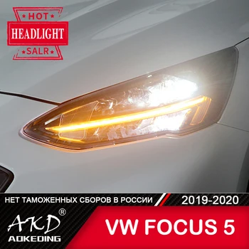 Čelová Lampa Pre Auto 2019 nový Ford Focus 5 Svetlomety, Hmlové Svetlá pre Denné svietenie DRL H7 LED Bi Xenónové Žiarovky Auto Príslušenstvo