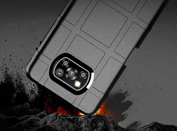 Shockproof prípade pre Xiao Poco X3 NFC, čierna farba, Onyx série z caseport