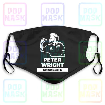 Snakebite Peter Wright Šípky Sveta Champs 2019 Neoficiálne Umývateľný Opakovane Maska Anti-PM2.5 Úst Masku Na Tvár