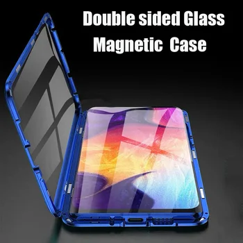 360 Magnetické Adsorpcie Obal Pre Samsung Galaxy S20 Ultra S10 S9 S8 S10e Poznámka 10 8 9 Plus A51 A71 A10 A20 A40 A50 A70 M31 M30s