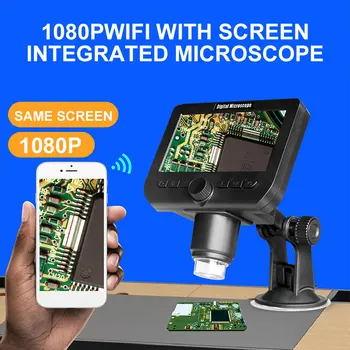 1080P 1000X Digitálneho Elektronického Mikroskopu 4.3 palcový HD Displej LCD Prenosný Digitálny Mikroskop zväčšovacie sklo Opraviť Spájkovanie Nástroj